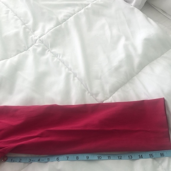 Bandolino Stretch rain trench coat in hot pink belt zipper pockets houndstooth - Picture 6 of 11